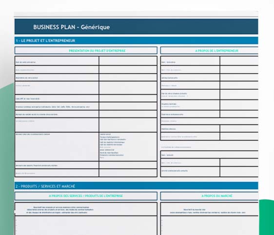 Modèle de business plan